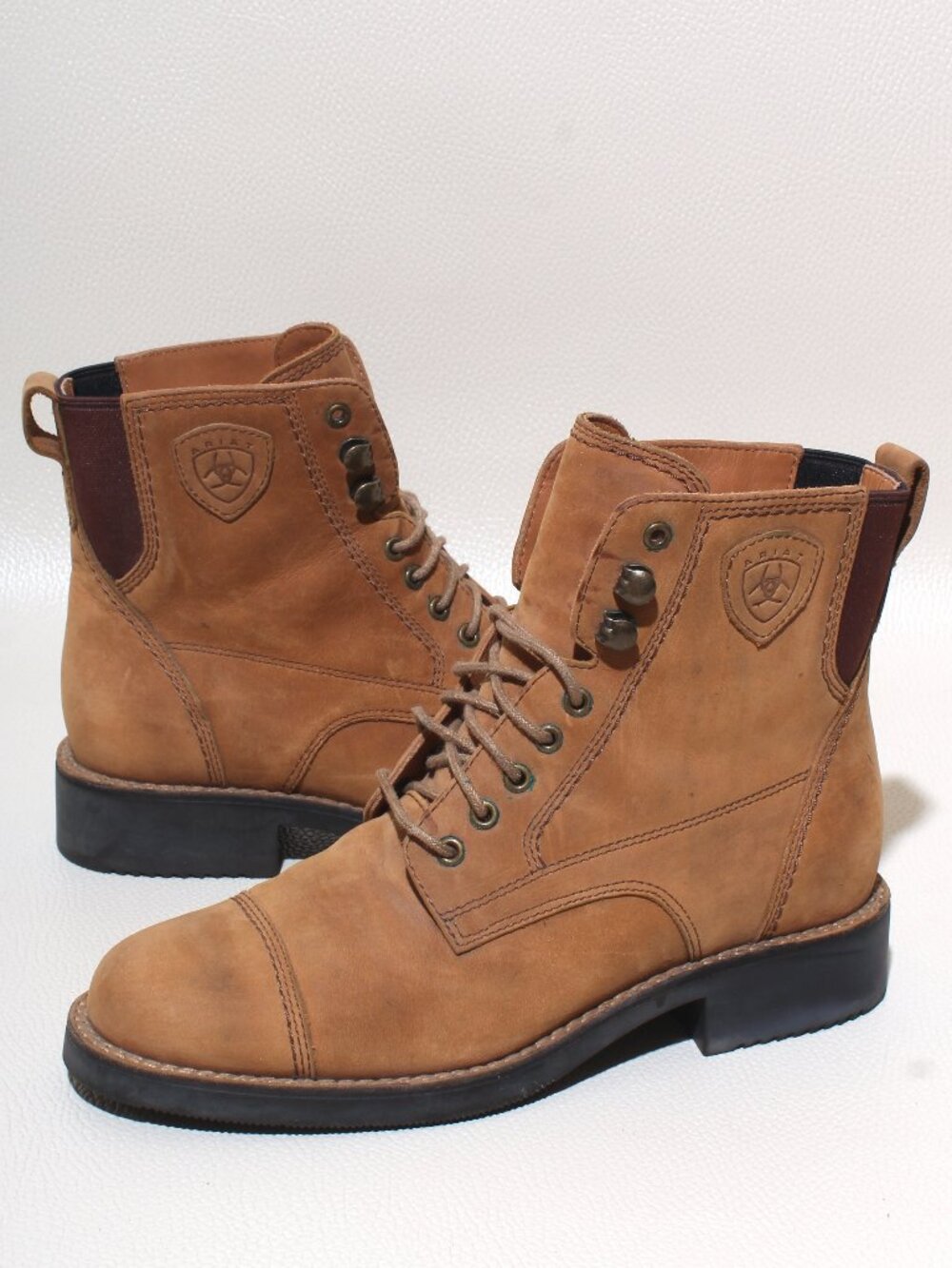 Ariat Heritage IV Lace Paddock Boots Women's 6B Brown Leather Equestrian ATS